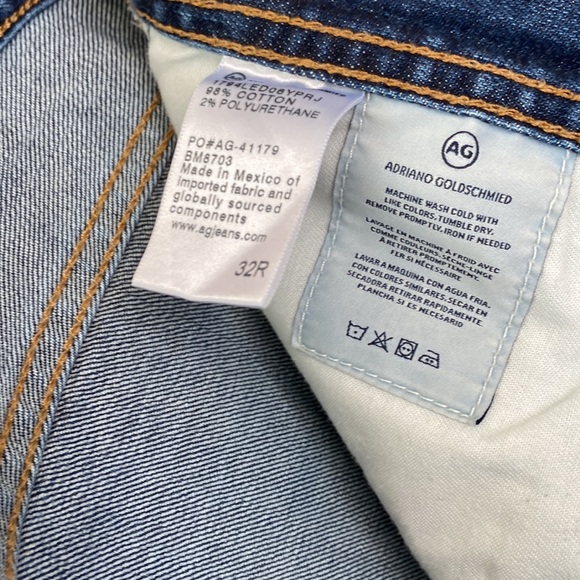 AG Adriano Goldschmied slim straight jeans EUC - Picture 6 of 11